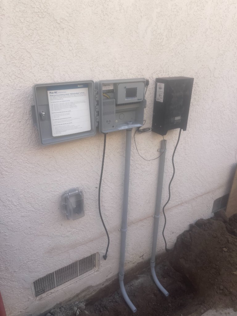 Irrigation controller installation